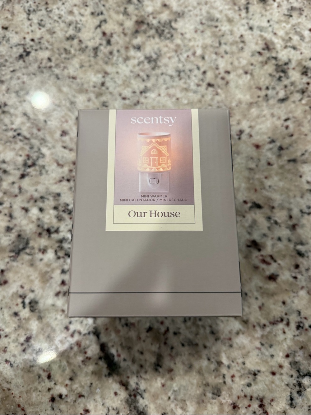 Scentsy Our House Mini Warmer in Taupe Gray Finish
